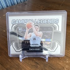 Panini 2024-25 Prizm Draft Picks Campus Legends Zach Edey #8 Purdue Rookie