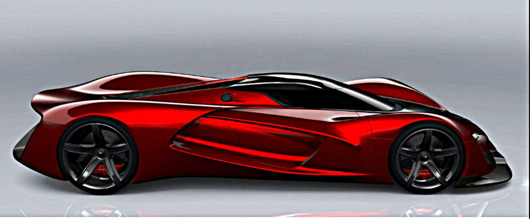 Ferrari GT Concept Car w/Custom Wheels/Rims Custom Built1:12SCALE MODEL