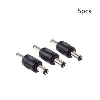 5x DC Coupler Male to Male M/M 5.5mm x 2.1mm Barrel Jack Power Connector Plugkj