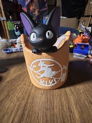 Studio Ghibli Jiji Plush in Brown Cup Kiki s Delivery Service Black Cat