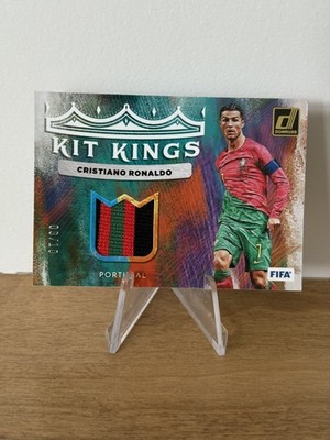 2022-23 Panini Donruss Kit Kings Cristiano Ronaldo #KK-CR7 Gold /10 Player Worn!