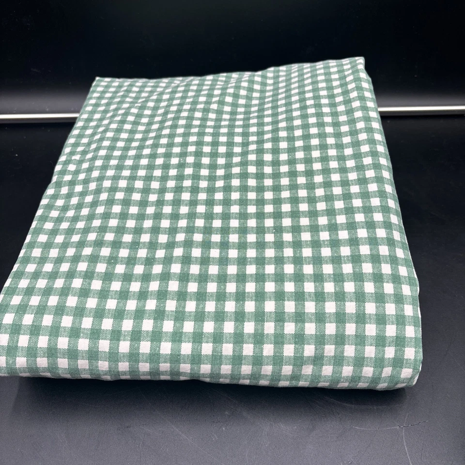 Ralph Lauren Tomillo Verde Guinga Cuadros King Sábana Ajustable Plana Almohada Cortina Y2K Foto 2 de 4