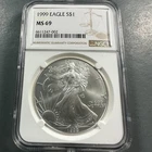 1999 SILVER Eagle, NGC MS69 (89662)