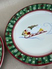 Longaberger Bluster The Snowman pair of plates 8 1/3" round each — photo 6