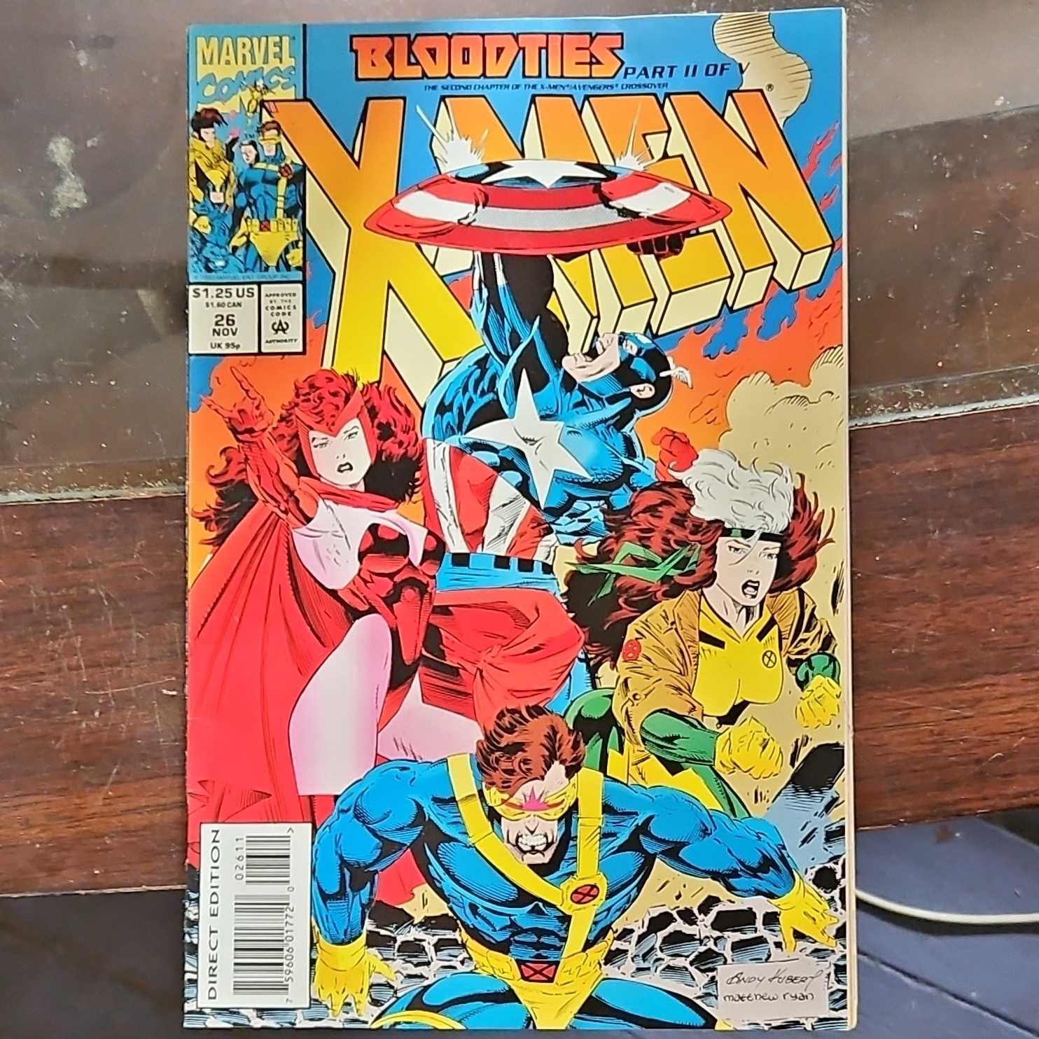 Marvel Comics X-Men #26 (1990) Bloodties Direct Edition Single Issue Comic Book
