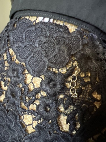 LAPIS Anthropologie Lace, Black, Bohemian, Y2K Sleeveless Top Size Small, NEW - Picture 11 of 24
