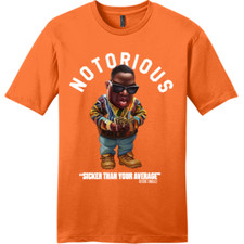 NEW ART SOCIETY SWOD BIGGIE TOON TEE SHIRT ORANGE SMALL-4XLARGE MADE IN USA