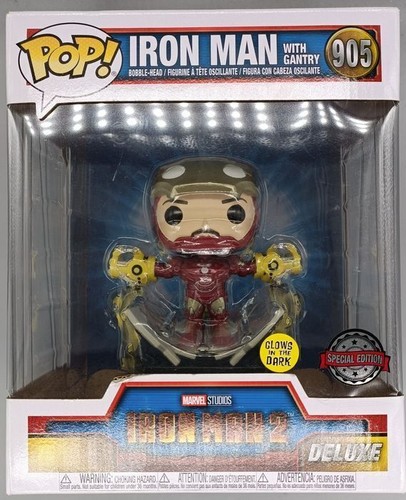 Funko POP #905 Iron Man (with Gantry) Deluxe Metallic Glow Marvel Iron Man 2 Funko POP #905 Iron Man (with Gantry) Deluxe Metallic Glow Marvel Iron Man 2 | Funko Pop | 2 Funko POP #905 Iron Man (with Gantry) Deluxe Metallic Glow Marvel Iron Man 2 | Funko Pop