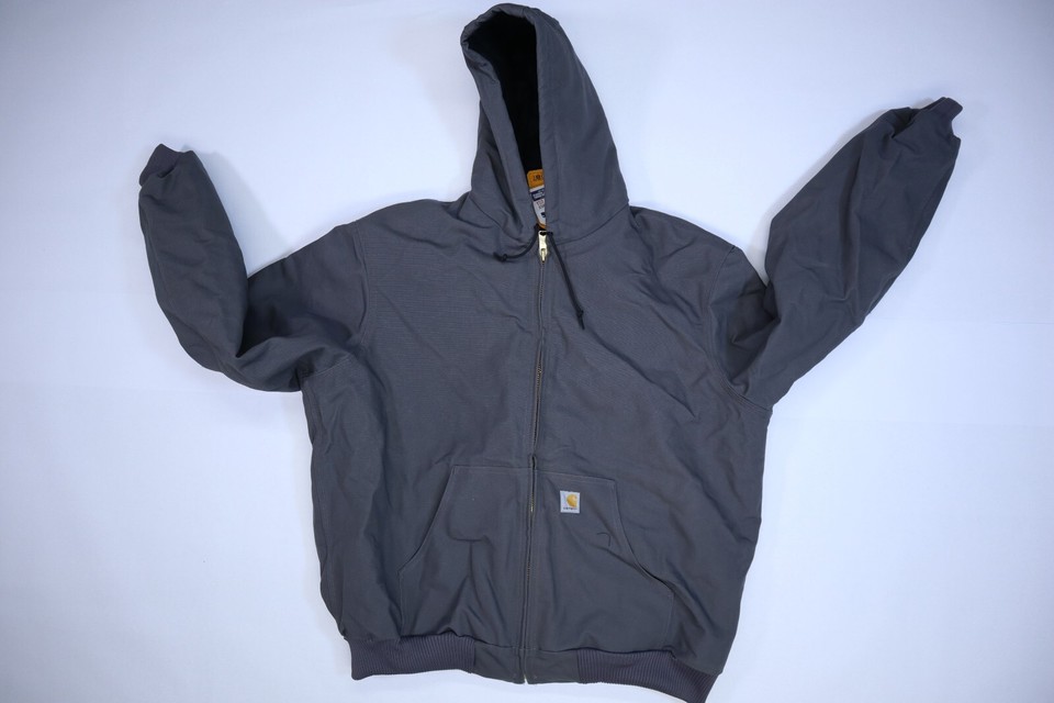 Carhartt Gravel Cotton Quilted Flannel Lined Duck Active Jacket Mens