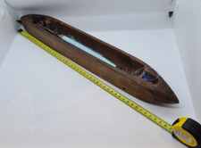 Vintage Wooden Weaving Loom/Boat/Flying Shuttle with bobbin SILK