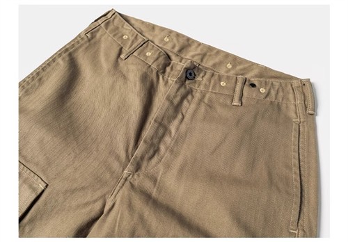 Bronson modifizierte P-44 Ermüdungshose 13oz HBT Herren Affenhose Cargo-Taschen - Bild 25 von 43