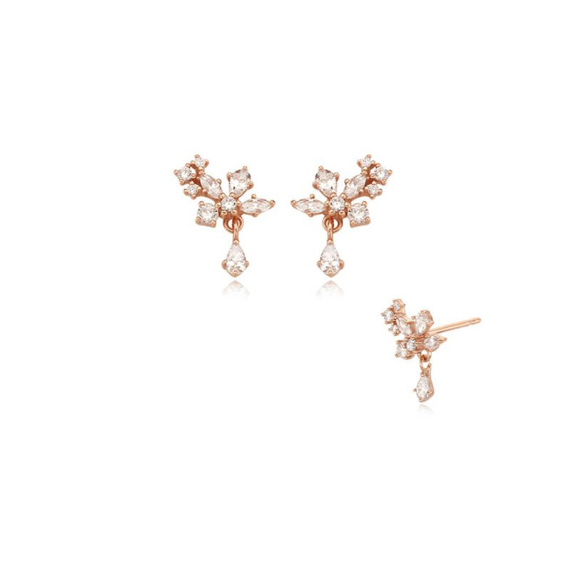 ◆STONEHENgE◆ Silver Earrings Necklace SC1339 SC1339A-NSV20 STONE HENGE Flower Silver925 Earring SC1164 Rose Gold Plated