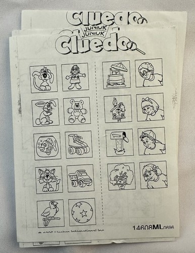 1996 Cluedo Jr Game by Parker Brothers French Edition Complete in Great Cond - Picture 4 of 8