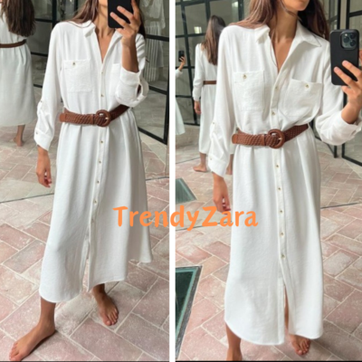 ★ZARA★ DRESS WITH MATCHING BELT ZARA Jute Belted Print dress 2298/092 | eBay