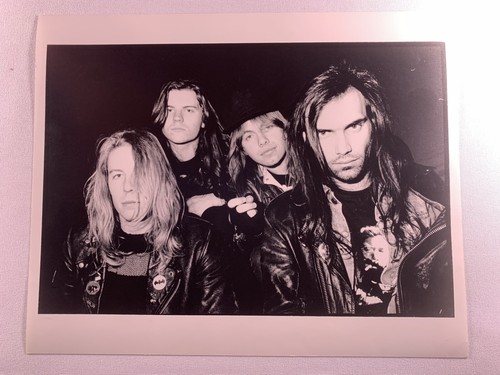 Iron Maiden Wolfsbane Blaze Photo Vintage Promo Black and White 1990 #2