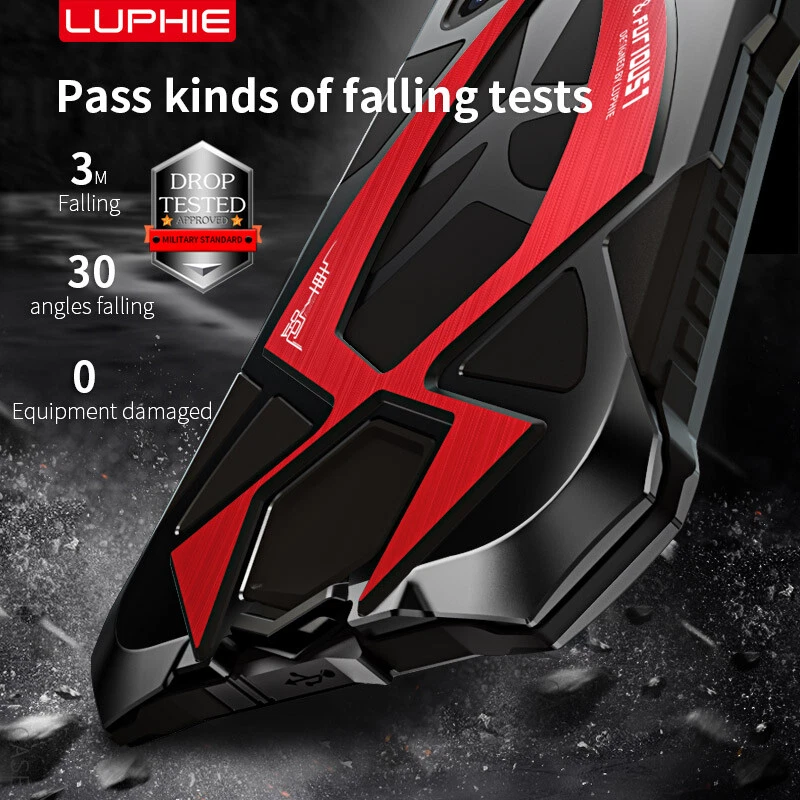 Funda metálica de aluminio de alta resistencia para iPhone 16/15/14/13/12/17 Pro Max LUPHIE Man Foto 3 de 4