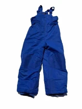 SWISS TECH Youth Winter Insulated Bib Overall Blue Snow Pants Size 8 Medium
