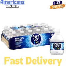 Pure Life, Purified Water, 8 Fl Oz, Plastic Bottled Water, 24 Pack FRESH 