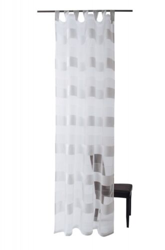 Bufanda de bufanda Deventer Öko-Tex cortina 140 x 245 semitransparente 5617-11 blanco ( - Imagen 1 de 2