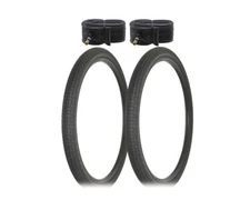 ALTALINE Bicycle TIRES  29" x 2.30" All Black SEMI-Slick CITY (2) TIRES & TUBES