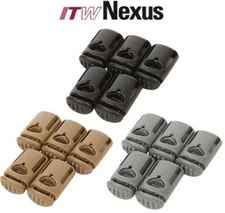 ITW Nexus GTSP Cordloc 5 Pack Black Coyote Brown Tan 499 and Foliage Cordlock