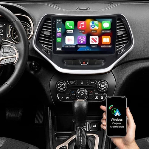 For Jeep Cherokee 2015-18 Android 13 CarPlay Car Stereo Radio GPS Navi w/Camera - Bild 6 von 24