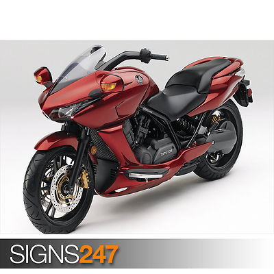 HONDA DN 01 RED poster featuring stunning art print in diverse