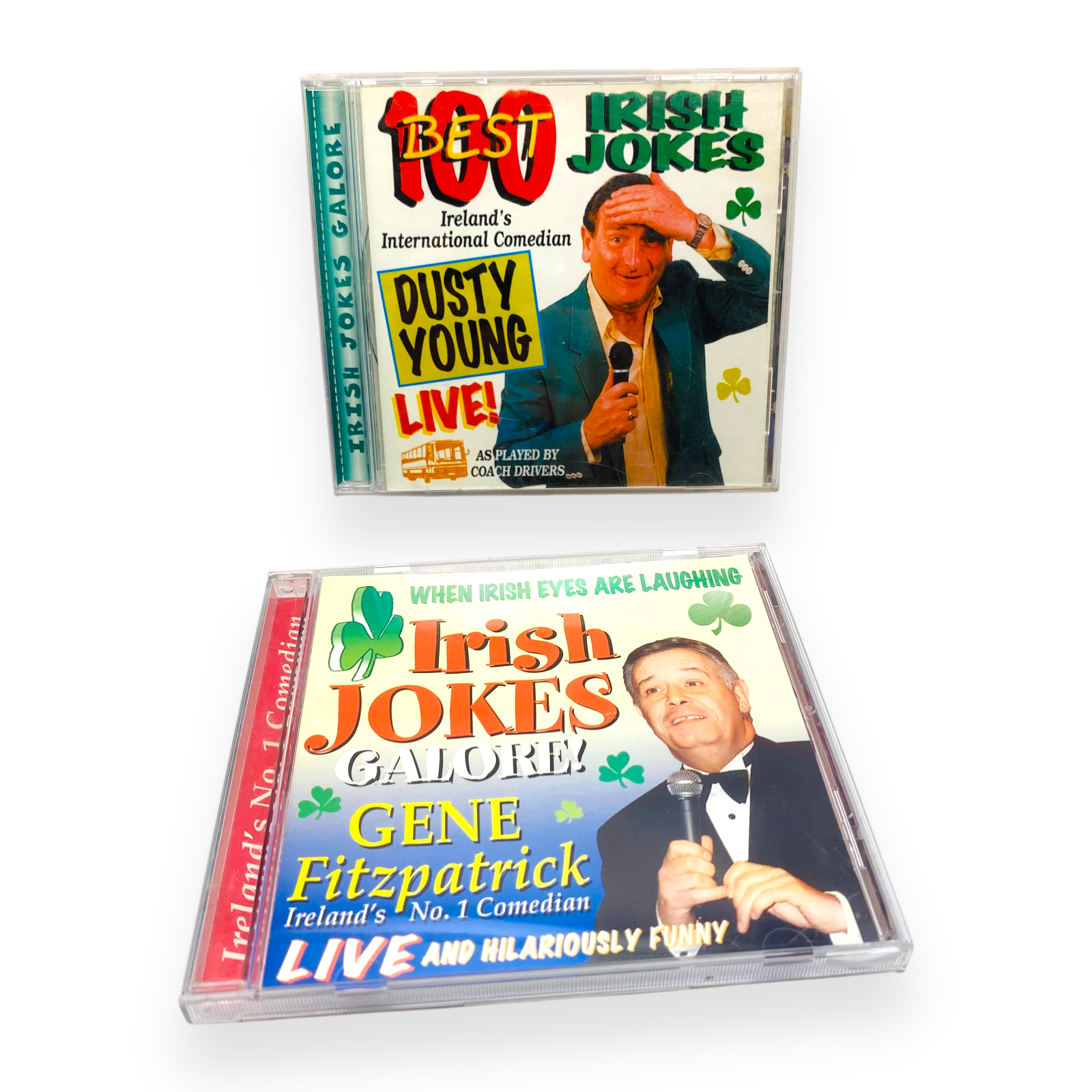 100 Best Irish Jokes by Dusty Young & Galore by Gene Fitzpatrick CD Bundle