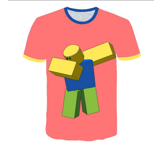 Tops Shirts T Shirts Clothing Shoes Accessories Game Roblox Noob 3d Printing T Shirt Children Boys Summer Short Sleeve Tee Tops Skillings Net - roblox dirty t shirt