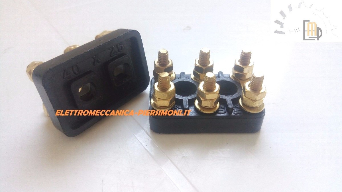 Accessori Impianti Elettrici Be In Your Mind Morsettiera Motore Elettrico M4 - 2 Pezzi 50x32 Mm - Per Motori E Generatori Morsetti Elettrici M4