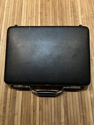 American Tourister Brief Case Attaché Black Hard Sided No 