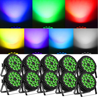 270W 18LED Par Stage Light DMX RGBW Disco Show DJ Bar Lighting Aluminum Shell US
