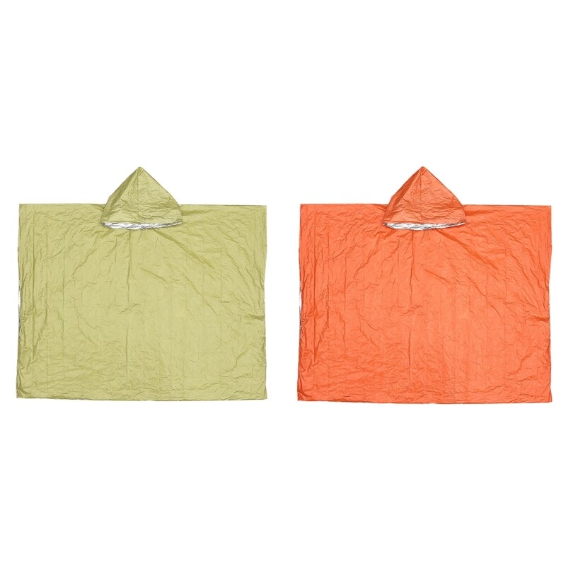 Double-Sided Insulated Poncho Rainwear for Camping and Cycling