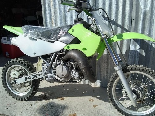 For Kawasaki KLX110 KX65 Plastics Fender Kit Fuel Tank Seat Dirt Bike DRZ110 - 第 2/9 張圖片