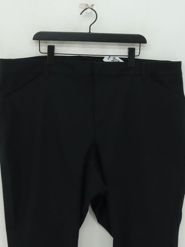 Old Navy Women's Trousers UK 28 Black Cotton with Rayon, Spandex Straight Chino - Picture 3 of 5