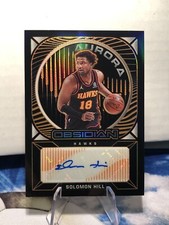 2020-21 Panini Obsidian Orange Etch Solomon Hill Auto /50 Hawks #AU-SLH