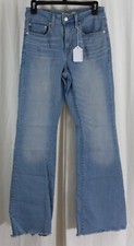 Levi's Women's 726 High Rise Flare Jeans Raw Hem Size 27