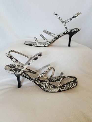 New Nine West Womens Sz 7.5M Niva Taupe Multi Strappy Sandals Heels (A - Picture 10 of 11