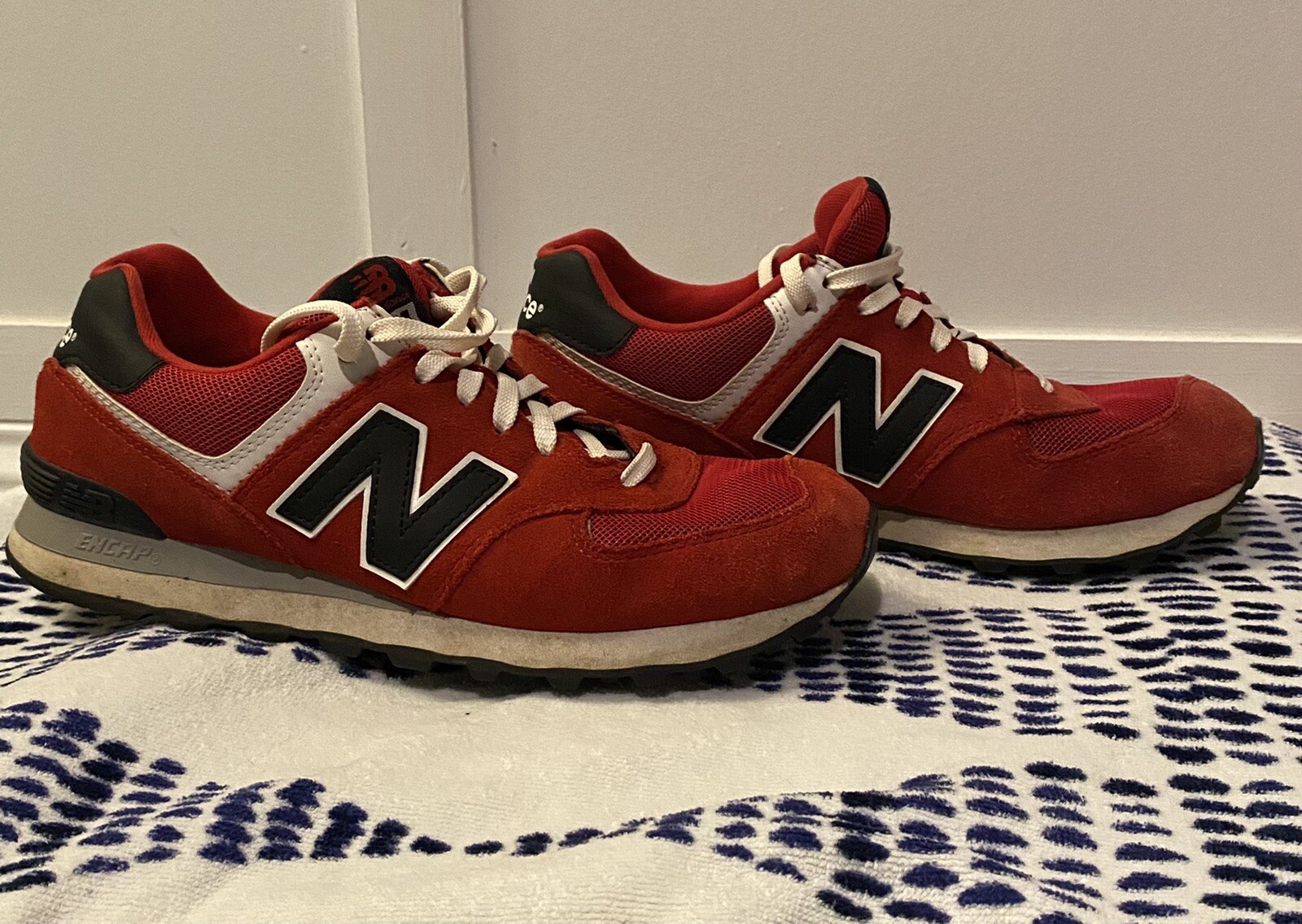 Size 10 - New Balance 574 Red ML574VRK for sale online | eBay