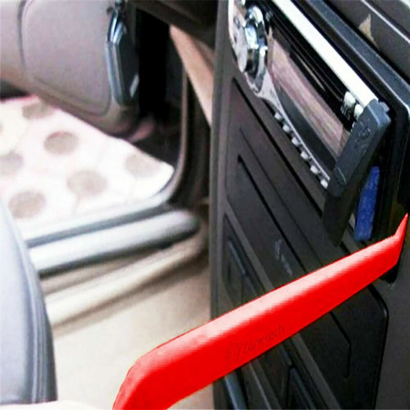 Kit de herramientas abiertas de palanca de eliminación de molduras de tablero de panel de puerta de automóvil de nailon rojo de alta resistencia 5 piezas Foto 2 de 4