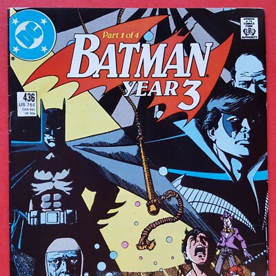 Aug-1989 DC Comics Batman #436. Year 3 Part 1 of 4. 1st Tim Drake