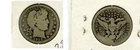 1915 S BARBER SILVER QUARTER  GOOD  SCR 2809K