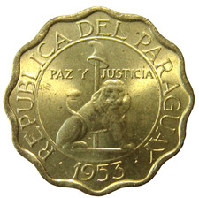 PARAGUAY. 15 CENTIMOS, 1953. NON CIRCULÉ.