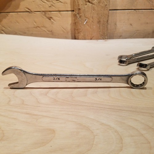 4 Combination Wrenches 3/4" 11/16" 5/8" 9/16" #4 - Swanky Barn - Picture 11 of 12