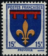FRANCE 1943 ARMOIRIES PROVENCE YT n° 574   neuf ★★ luxe / MNH (A)