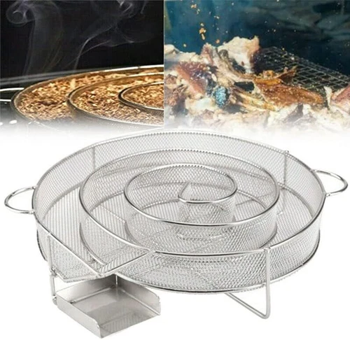 Räucherschnecke Rund Edelstahl Kaltraucherzeuger Rauchgenerator Kalträuchern - Bild 19 von 19