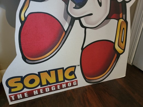 ~RARE~ SONIC "THE HEDGEHOG" Sega Retail Cardboard Display Sign 67" x 40" ~RARE~ - Picture 5 of 10