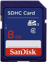 Sandisk 8GB SD Card SDHC Memory Card for Camera Universal - Blue Class 4