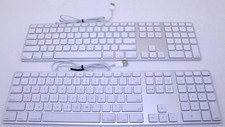 Lot of 2 Apple A1243 USB Wired Standard Keypad White Tested