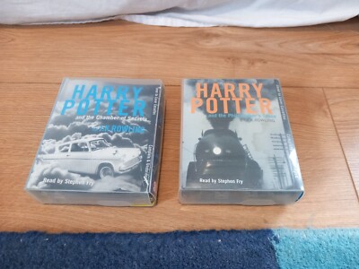 Harry Potter Chamber of Secrets & philosophers stone Audio Cassettes Stephen Fry